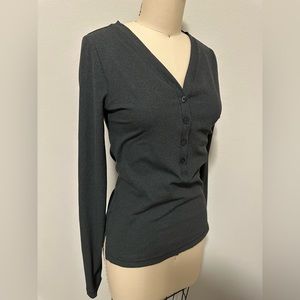 ATHLETA Gray Long Sleeve Shirt size XS